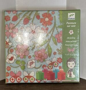 Silk Scarf painting DIY Craft Kid Wearable Art Butterflies Cottagecore GIFT New